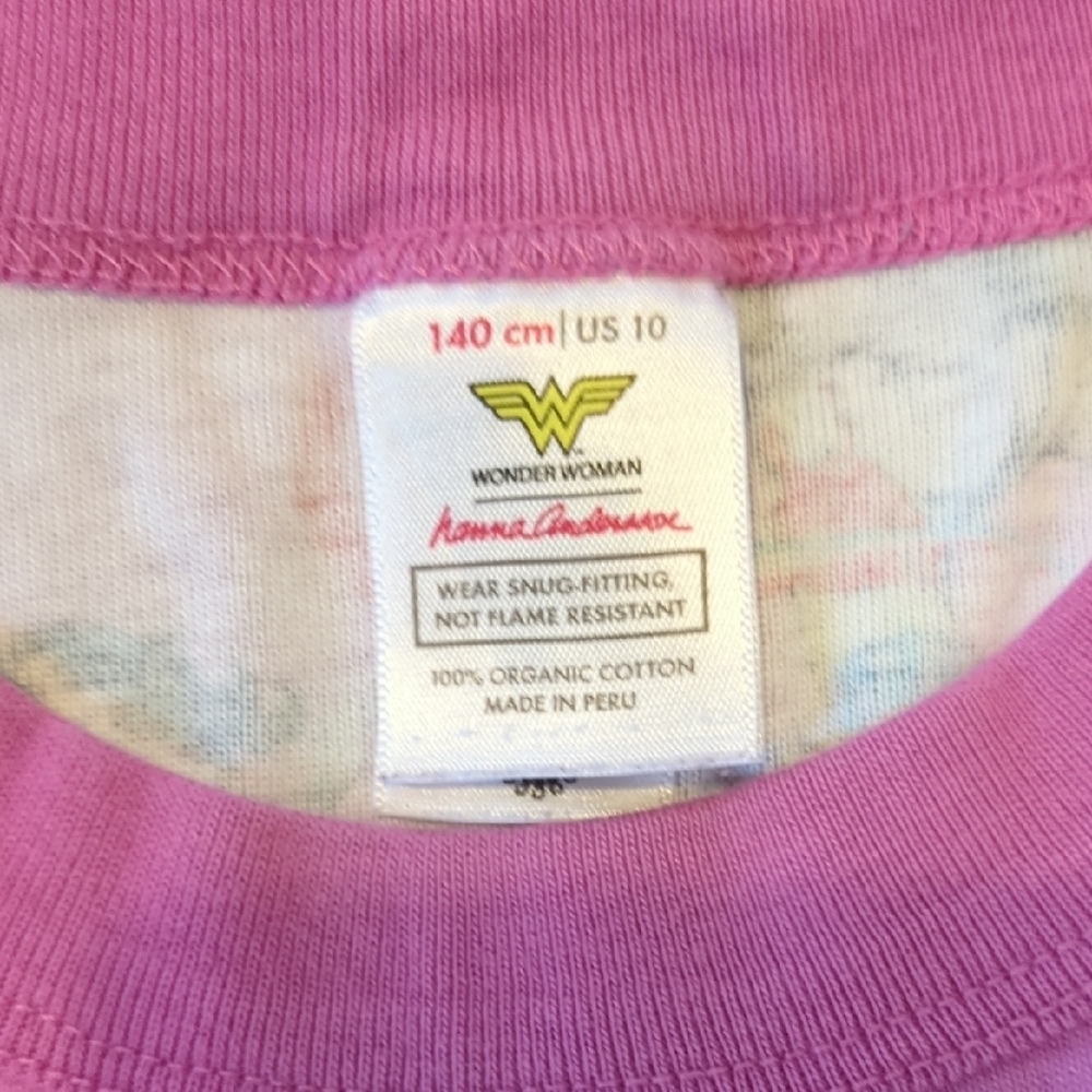 Hanna Andersson Pink Pajama Set with Cartoon and Rainbow Print - Picture 2 of 3